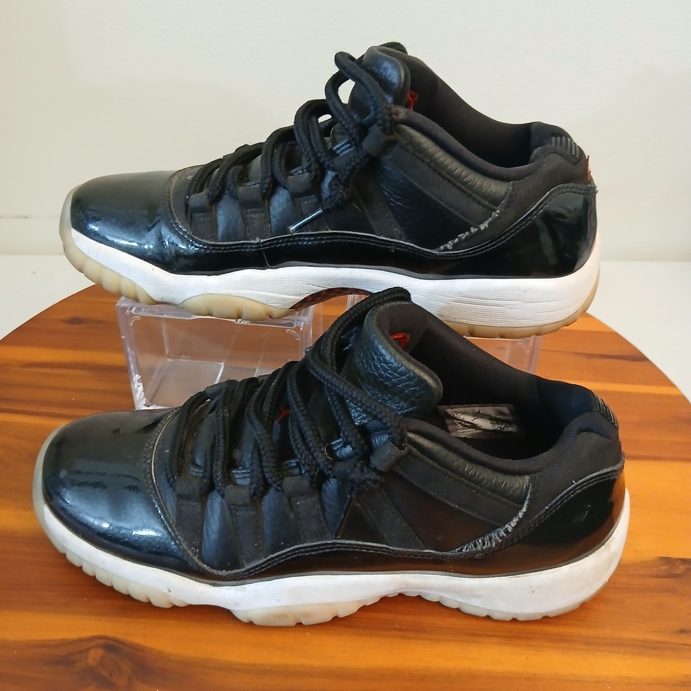 Nike Air Jordan 11 Kids 7Y Black Basketball Shoes Sneakers 528896-001